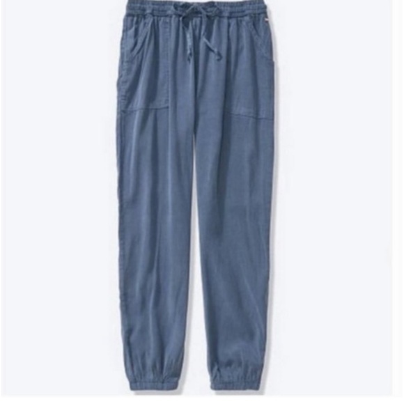 NWOT! VICTORIA’S SECRET PINK Vintage Blue Soft Easy Lyocell Jogger Pant XSmall - Picture 3 of 11